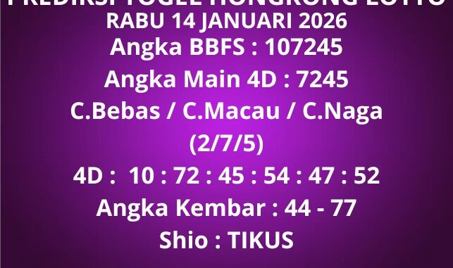 Prediksi Togel Hongkong Lotto