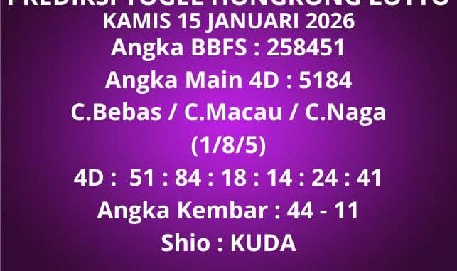 Prediksi Togel Hongkong Lotto