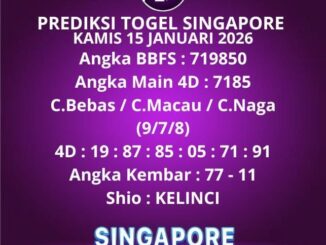 Prediksi Togel Singapore
