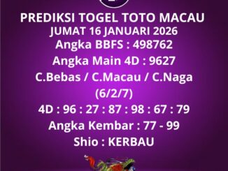 Prediksi Togel Toto Macau