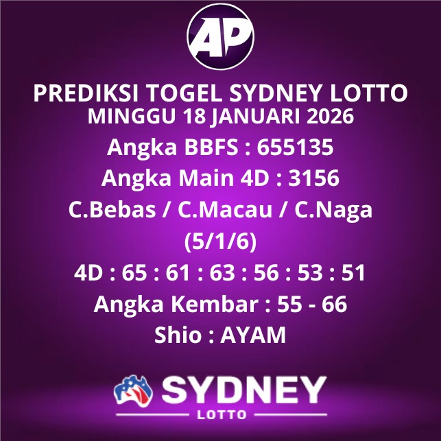 Prediksi Togel Sydney Lotto