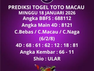 Prediksi Togel Toto Macau