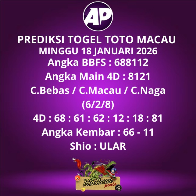 Prediksi Togel Toto Macau