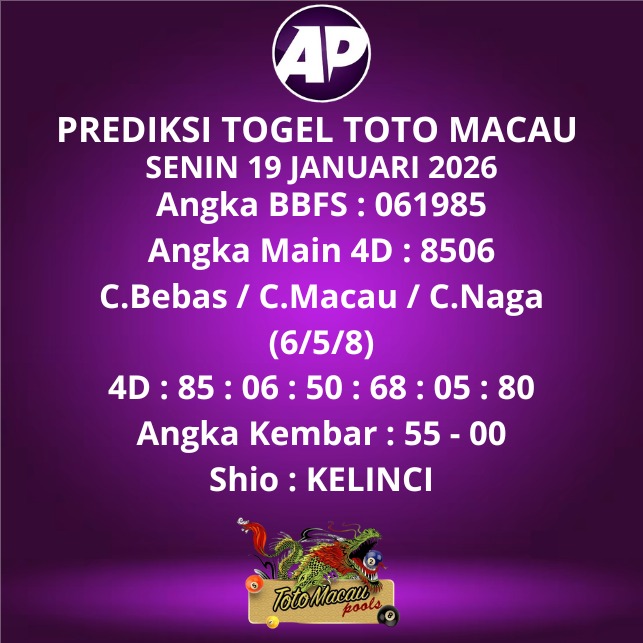 Prediksi Togel Toto Macau