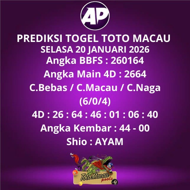 Prediksi Togel Toto Macau