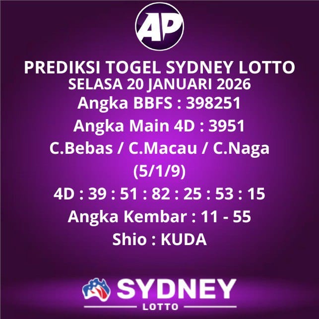 Prediksi Togel Sydney Lotto