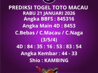 Prediksi Togel Toto Macau