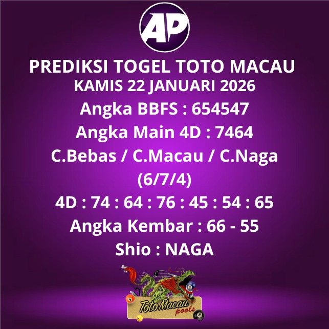 Prediksi Togel Toto Macau
