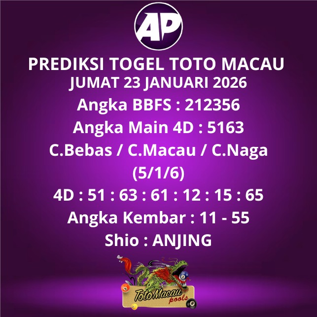 Prediksi Togel Toto Macau