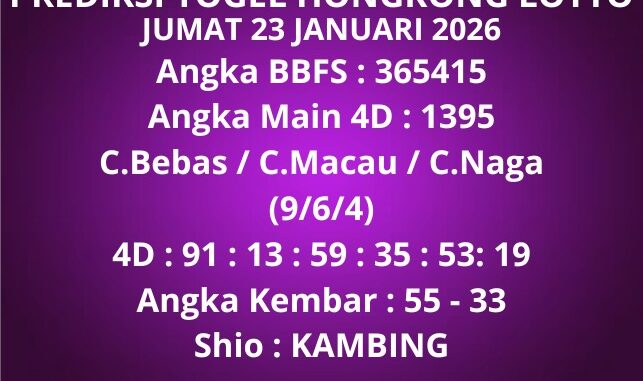 Prediksi Togel Hongkong Lotto