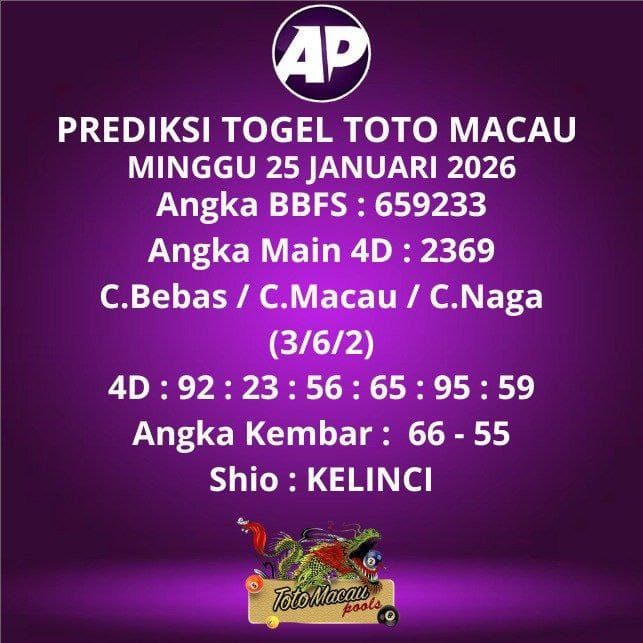 Prediksi Togel Toto Macau