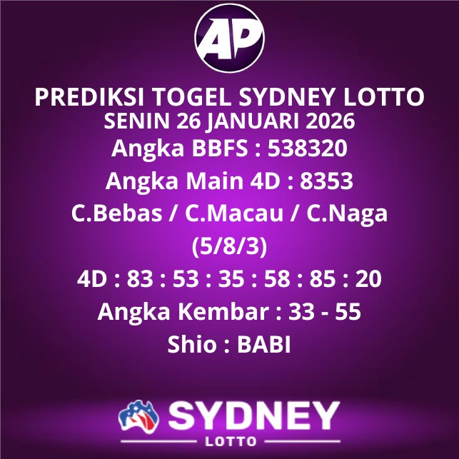 Prediksi Togel Sydney Lotto