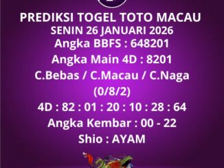 Prediksi Togel Toto Macau