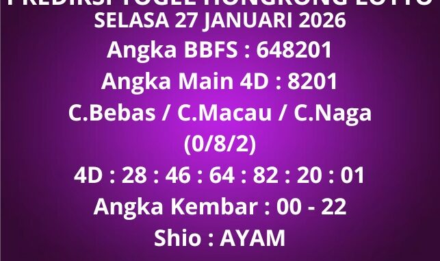 Prediksi Togel Hongkong Lotto