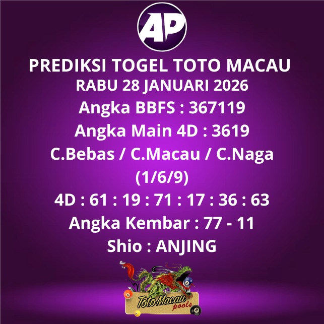 Prediksi Togel Toto Macau