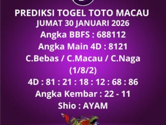 Prediksi Togel Toto Macau