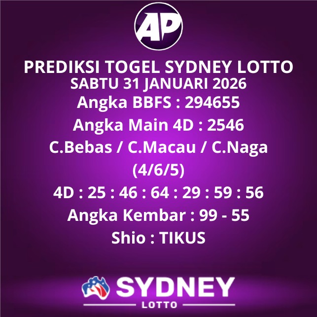 Prediksi Togel Sydney Lotto