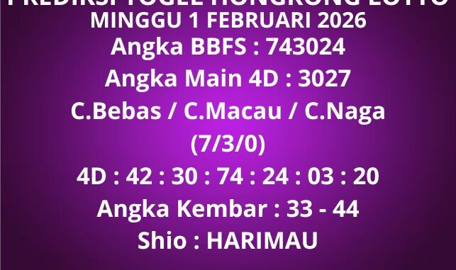Prediksi Togel Hongkong Lotto