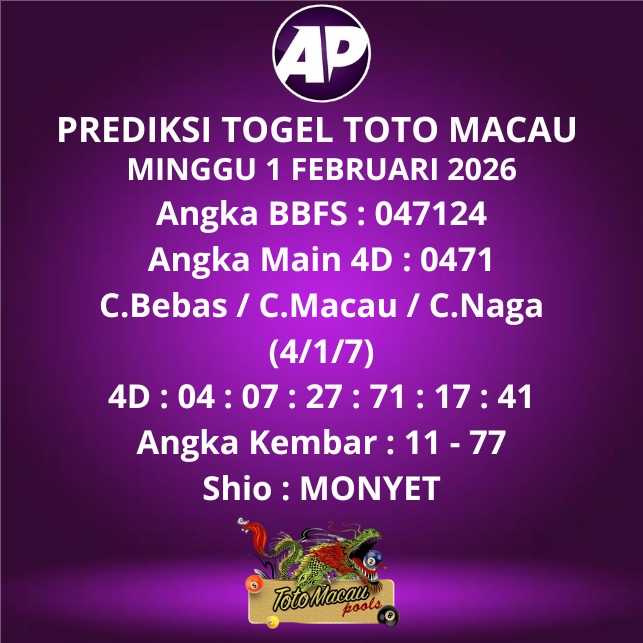 Prediksi Togel Toto Macau