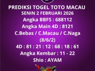 Prediksi Togel Toto Macau