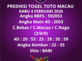 Prediksi Togel Toto Macau