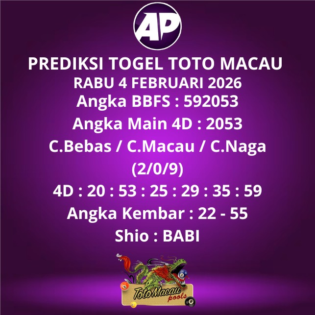 Prediksi Togel Toto Macau