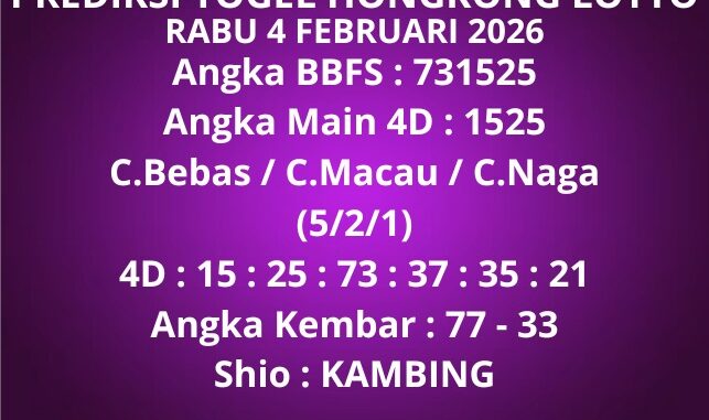 Prediksi Togel Hongkong Lotto