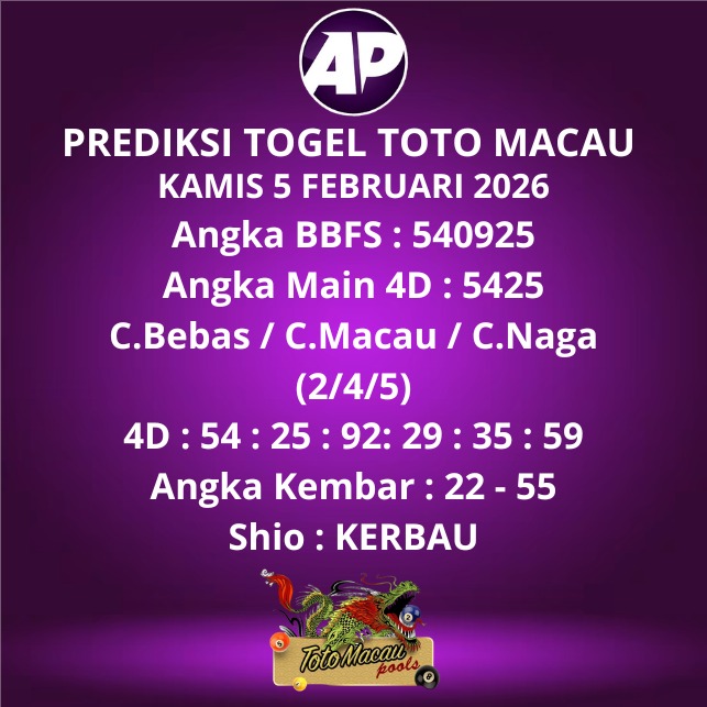 Prediksi Togel Toto Macau