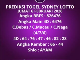 Prediksi Togel Sydney Lotto
