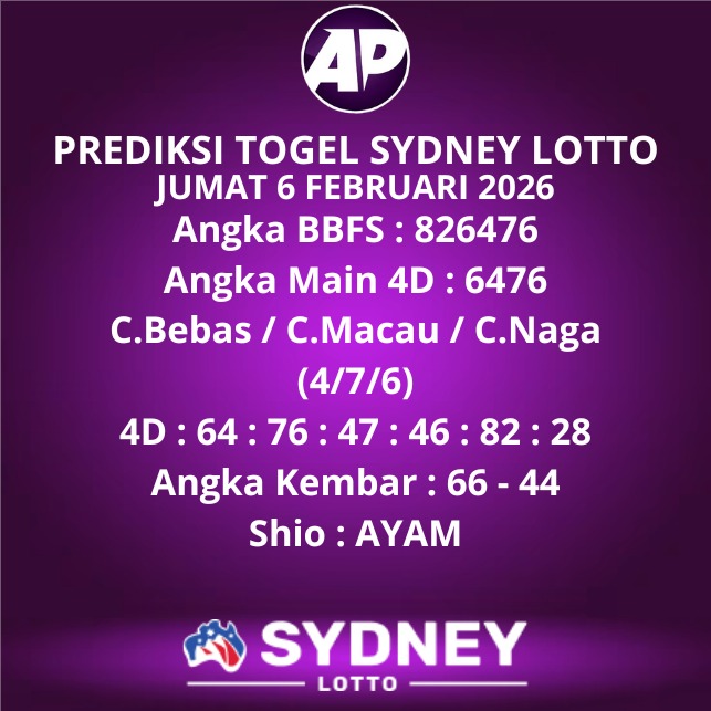 Prediksi Togel Sydney Lotto