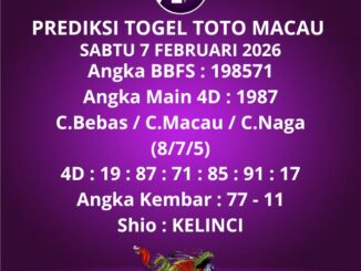 Prediksi Togel Toto Macau