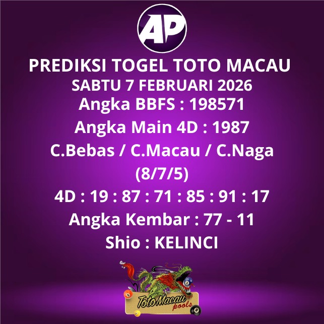 Prediksi Togel Toto Macau