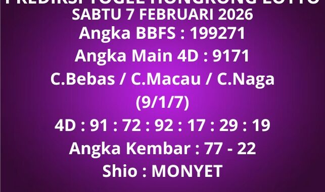 Prediksi Togel Hongkong Lotto
