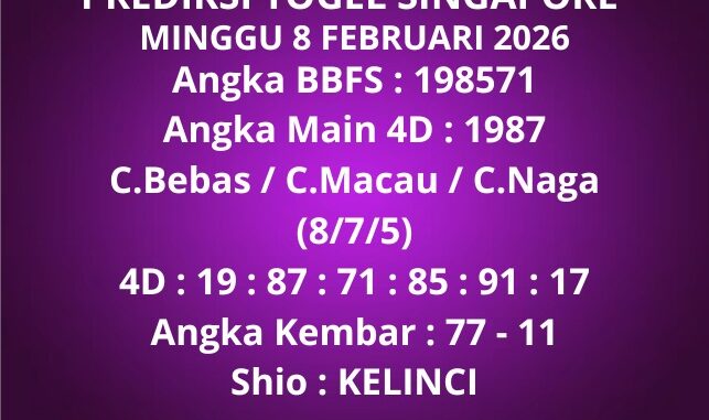 Prediksi Togel Singapore