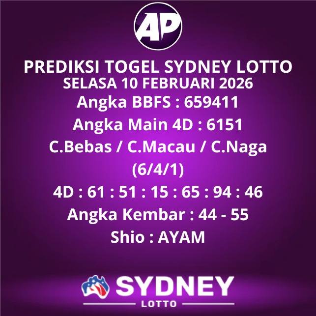 Prediksi Togel Sydney Lotto