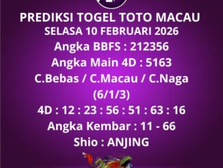 Prediksi Togel Toto Macau