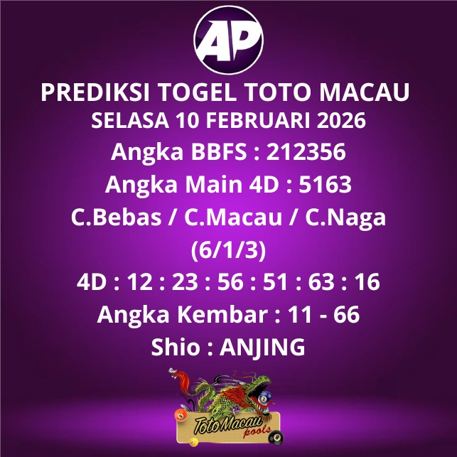 Prediksi Togel Toto Macau