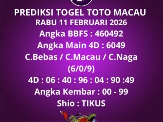 Prediksi Togel Toto Macau