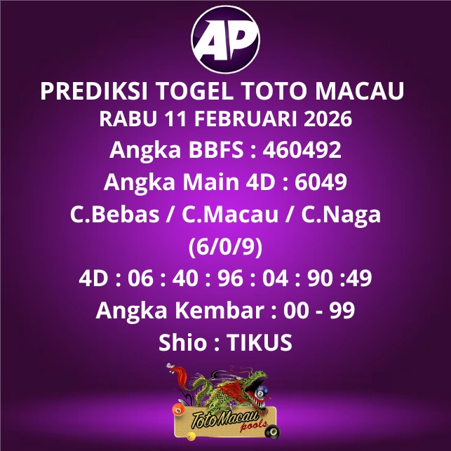 Prediksi Togel Toto Macau