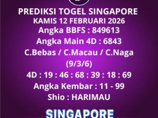 Prediksi Togel Singapore