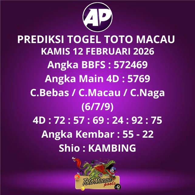 Prediksi Togel Toto Macau