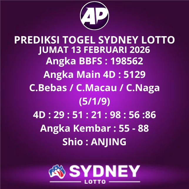 Prediksi Togel Sydney Lotto