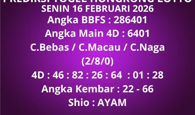 Prediksi Togel Hongkong Lotto